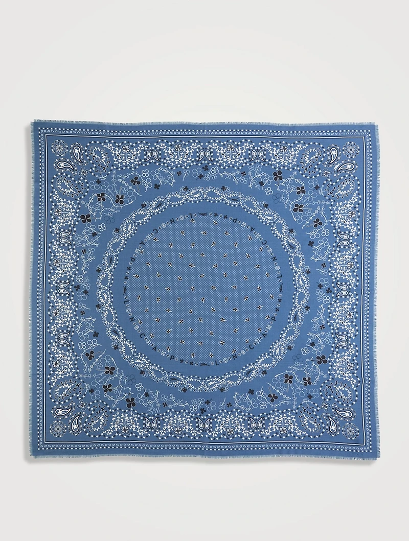 Wool French Bandana Scarf