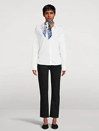 Collier De Fleurs Silk Skinny Scarf