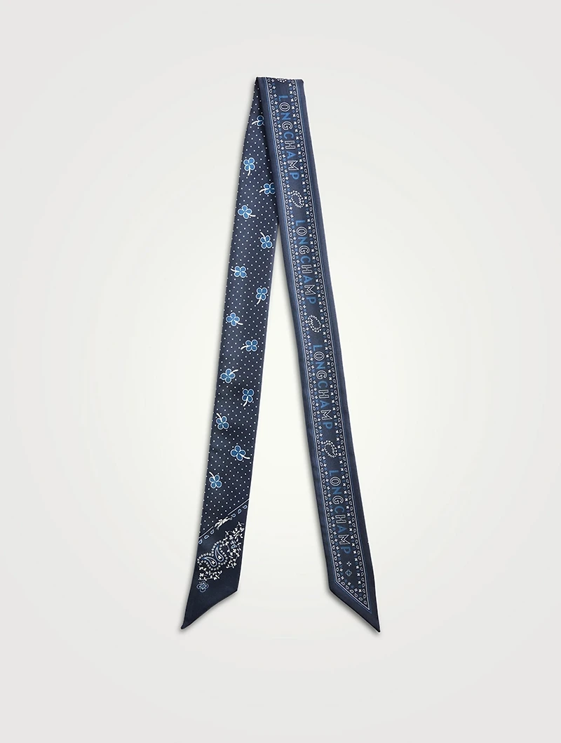 French Bandana Skinny Scarf
