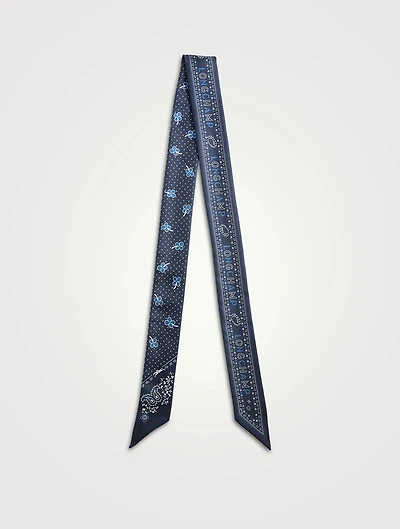 French Bandana Skinny Scarf