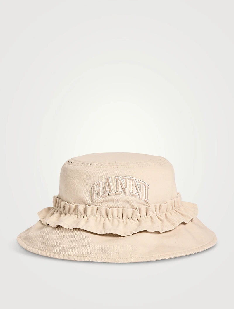 Organic Cotton Ruffled Bucket Hat