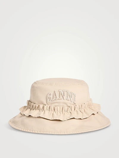 Organic Cotton Ruffled Bucket Hat