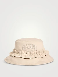 Organic Cotton Ruffled Bucket Hat
