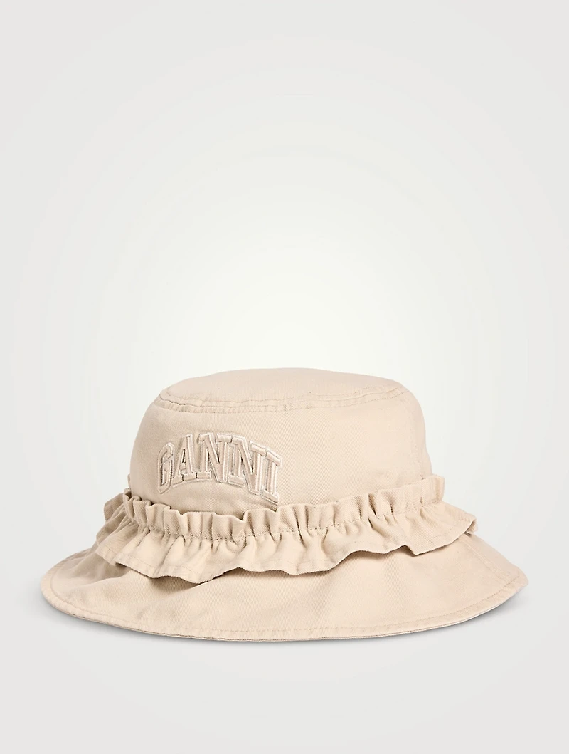Organic Cotton Ruffled Bucket Hat