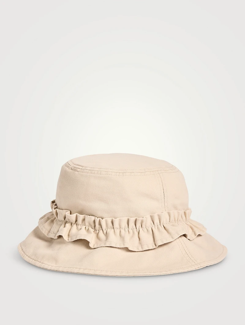 Organic Cotton Ruffled Bucket Hat