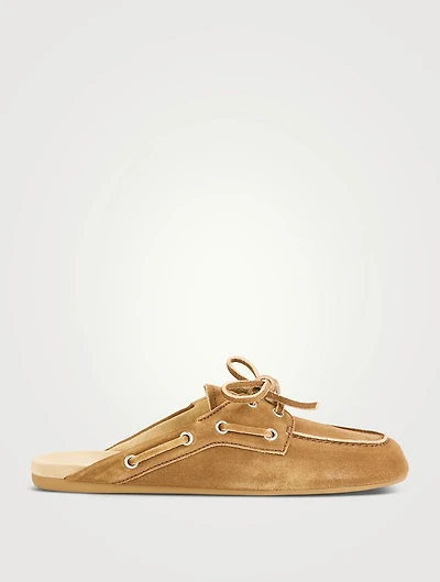 Suede Mules
