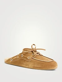 Suede Mules
