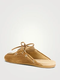 Suede Mules