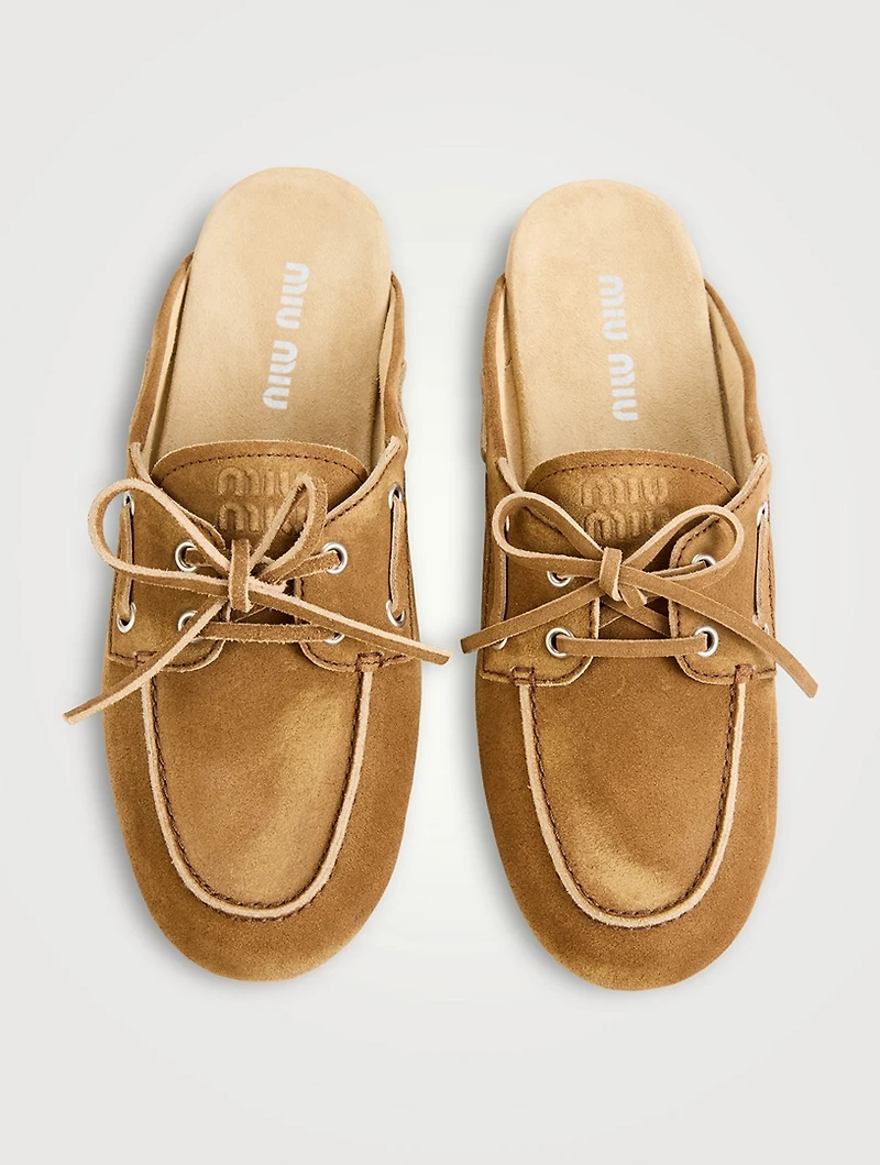 Suede Mules