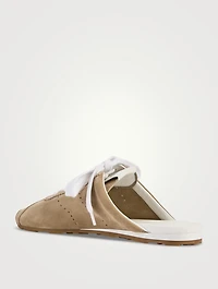 Plume Suede Sneaker Mules