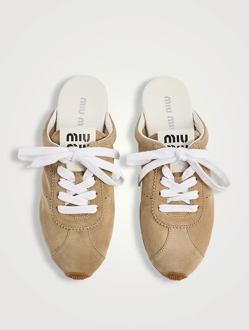 Plume Suede Sneaker Mules