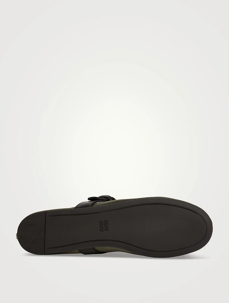 Mesh Mary Jane Ballerina Flats