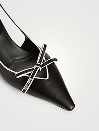 Leather Slingback Pumps