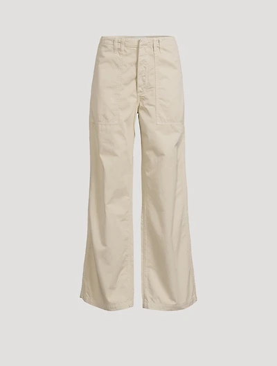 Yuna Wide-Leg Utility Trousers