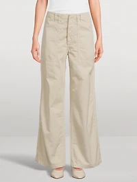 Yuna Wide-Leg Utility Trousers