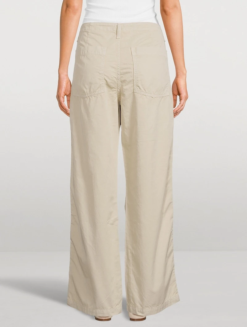 Yuna Wide-Leg Utility Trousers