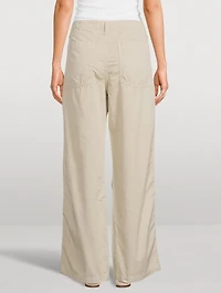 Yuna Wide-Leg Utility Trousers