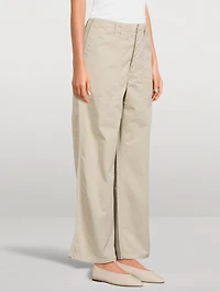 Yuna Wide-Leg Utility Trousers