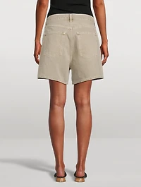 Rhoda Pleated Denim Shorts
