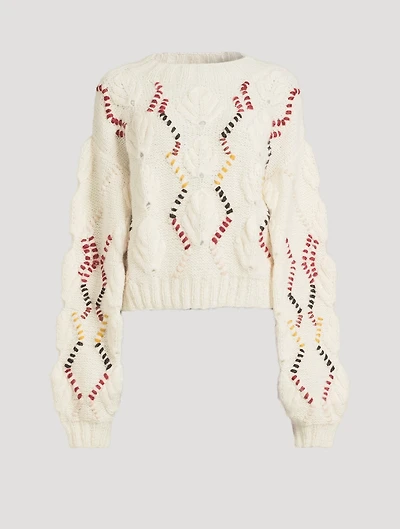 Kiwi Leaf Stitch Sweater
