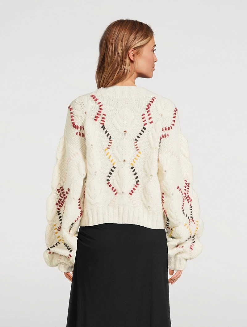 Kiwi Leaf Stitch Sweater