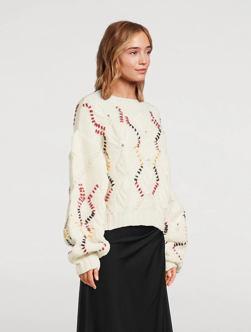 Kiwi Leaf Stitch Sweater