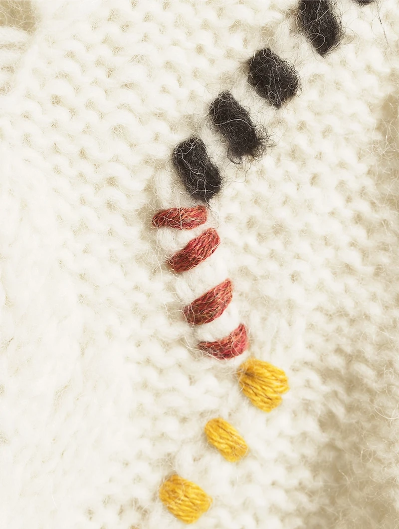 Kiwi Leaf Stitch Sweater