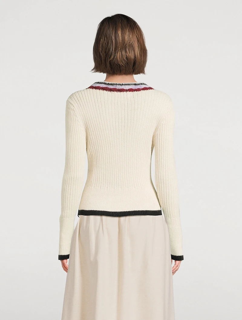 Mashua Alpaca Collared Sweater