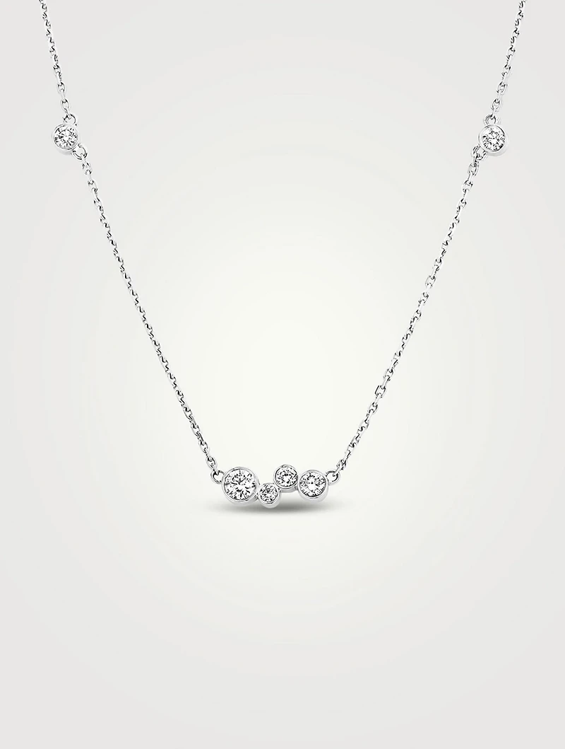 Luna 18K White Gold Necklace