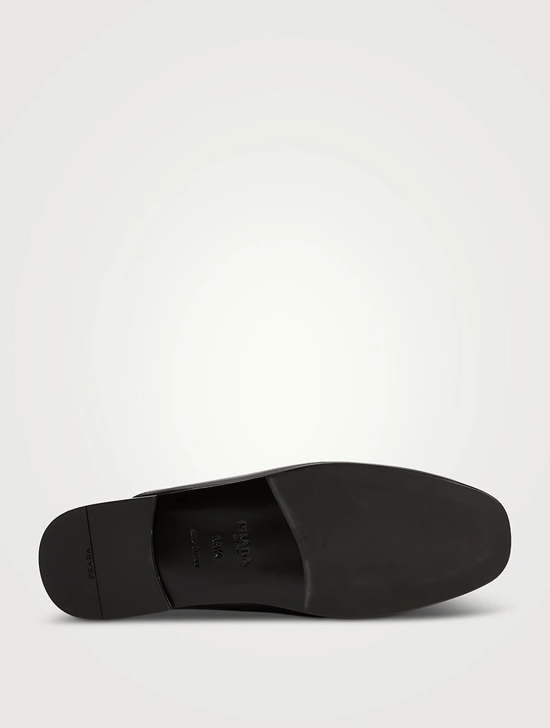 Leather Loafer Mules