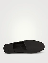 Leather Loafer Mules