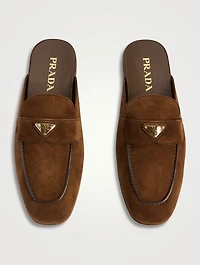 Suede Loafer Mules