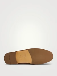 Suede Loafer Mules