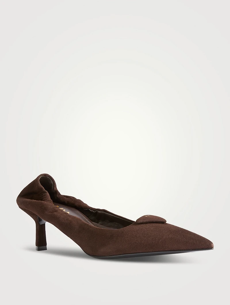 Suede Pumps