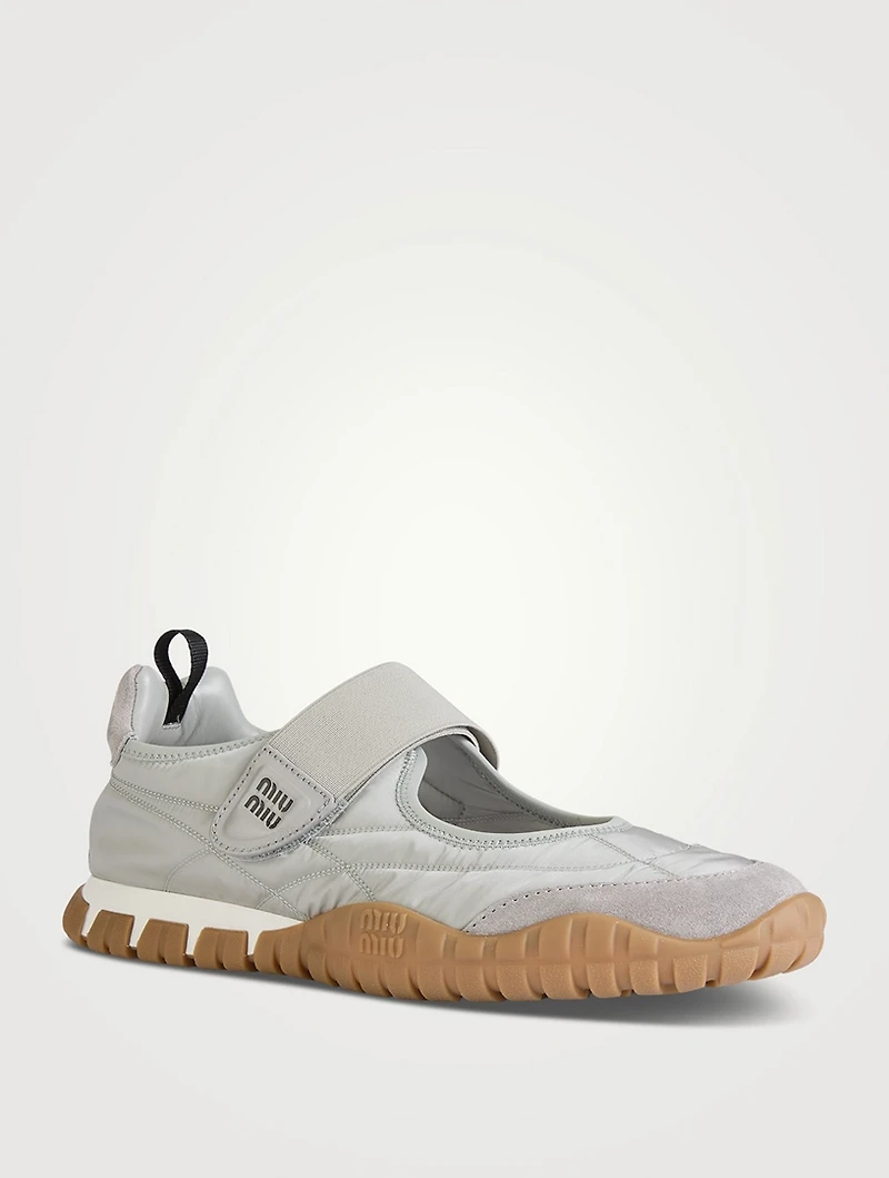 Tyre Technical Fabric Ballet Sneakers