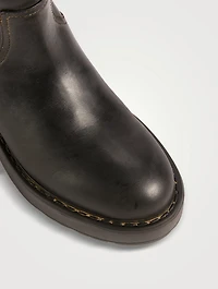 Leather Knee-High Boots