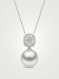 Starlight 18K Gold South Sea Pearl Pendant With Diamonds