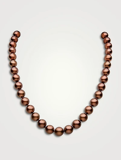 18K Rose Gold Tahitian Pearl Necklace