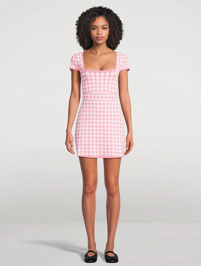 Kellen Mini Dress Gingham Print