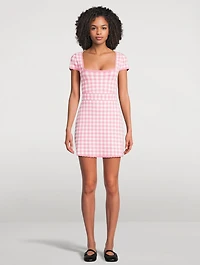 Kellen Mini Dress Gingham Print