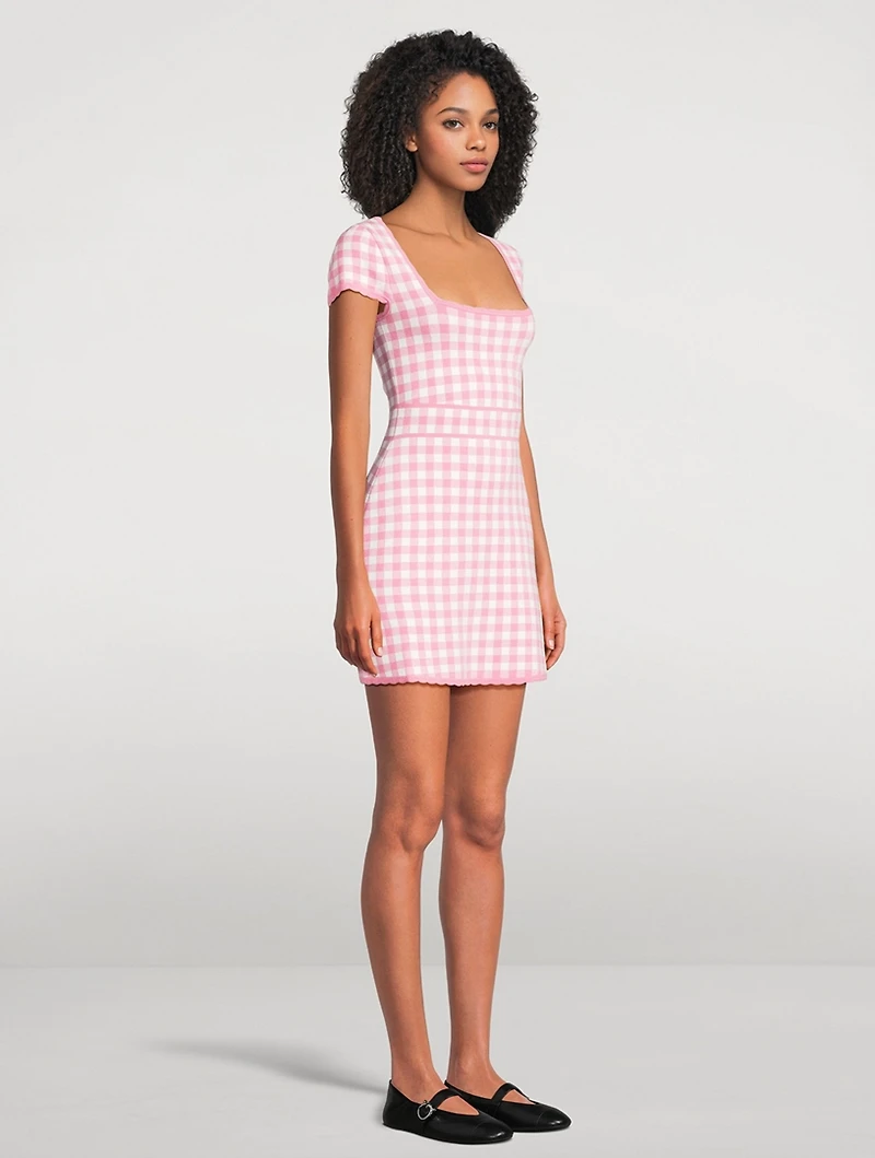 Kellen Mini Dress Gingham Print