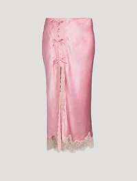 Calder Silk-Blend Midi Slip Skirt