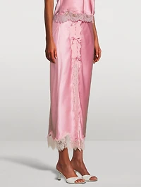 Calder Silk-Blend Midi Slip Skirt