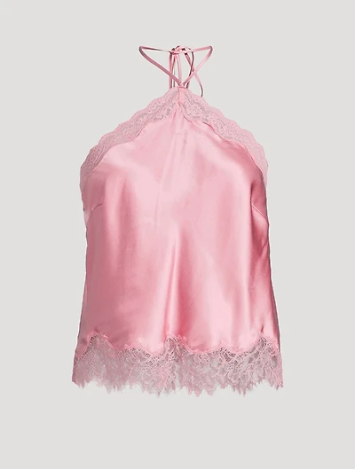 Rivier Silk-Blend Halter Top