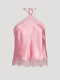 Rivier Silk-Blend Halter Top