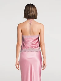 Rivier Silk-Blend Halter Top