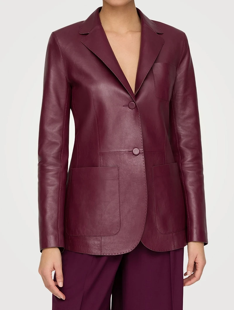 Leather Blazer