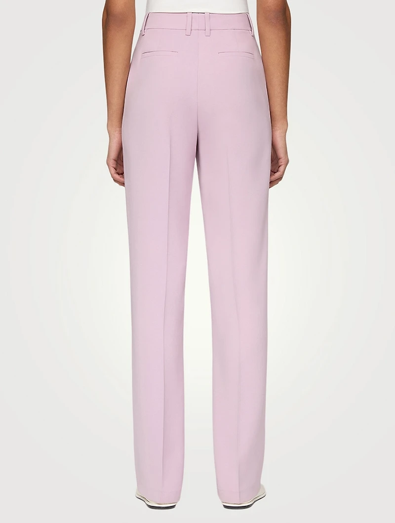 Gates Finesse Crêpe Straight-Leg Trousers