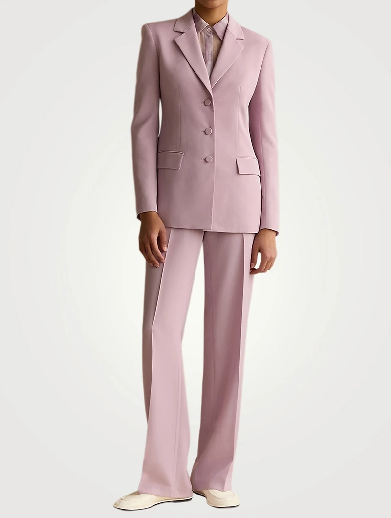 Gates Finesse Crêpe Straight-Leg Trousers