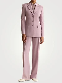 Gates Finesse Crêpe Straight-Leg Trousers